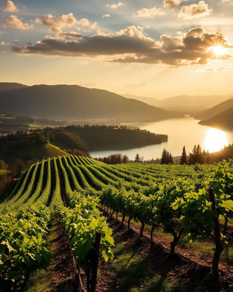 Venetien und Valpolicella im warmen Weinregion-Bildstil