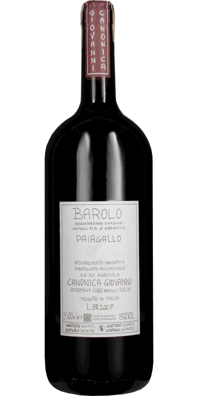 Barolo DOCG Paiagallo Canonica Giovanni Magnum - 0,75 L / 2021