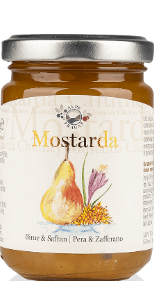 Birne und Safran Mostarda Alpe Pragas 160g - 160 g