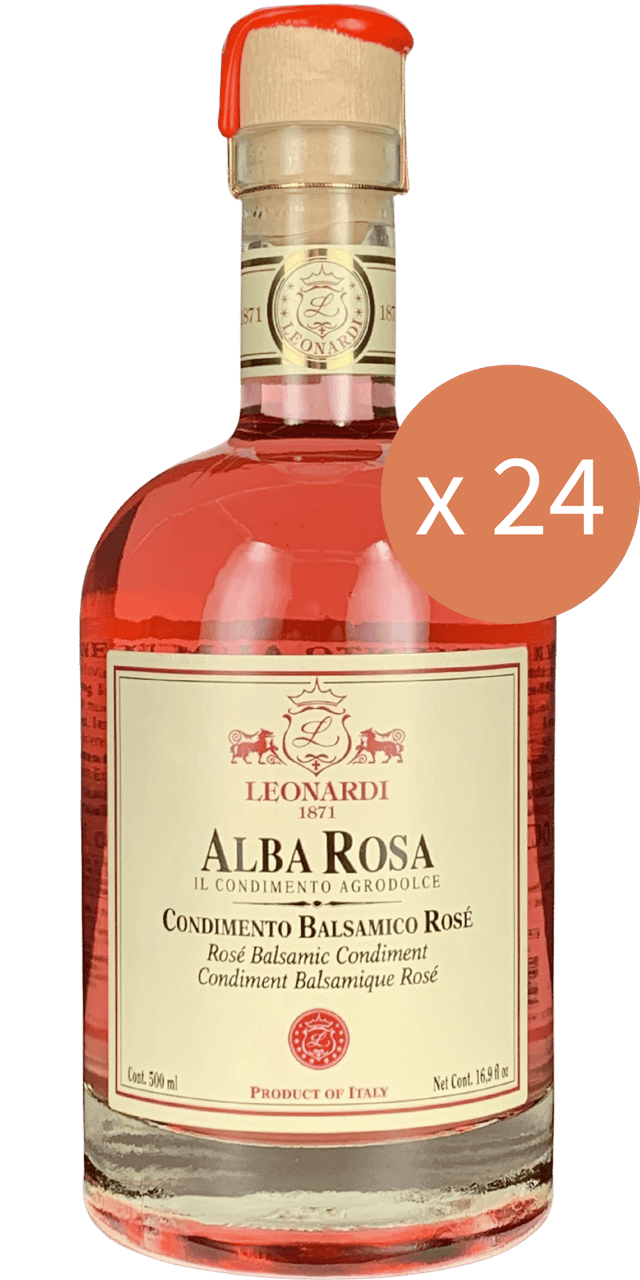 24er Sparpaket - Acetaia Leonardi Alba Rosa Condimento Balsamico Rosé - 12 L