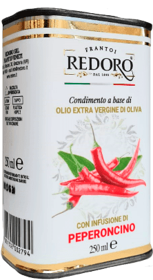 Frantoi Redoro Condimento a base di Olio Extra Vergine con Peperoncino - mit Chili - 0,25 L