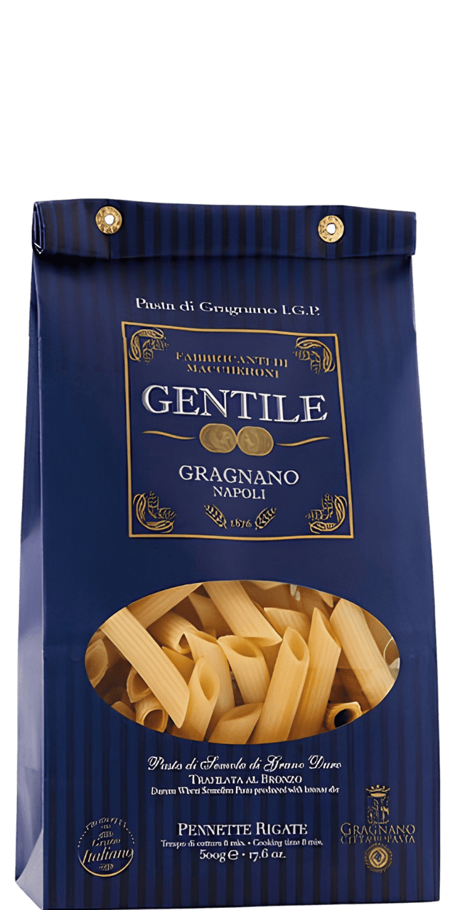 Pastificio Gentile Pasta di Gragnano IGP Pennette Rigate 500g - 500 g