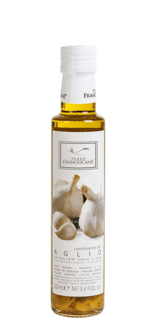 Knoblauch-Würzöl auf Basis von Olivenöl Extra Vergine - Terre Francescane - 0,25 L