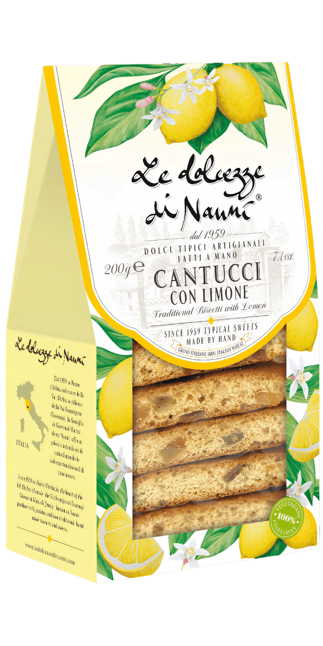 Cantucci Lunghi con Limone 200g - Le Dolcezze di Nanni - 200 g