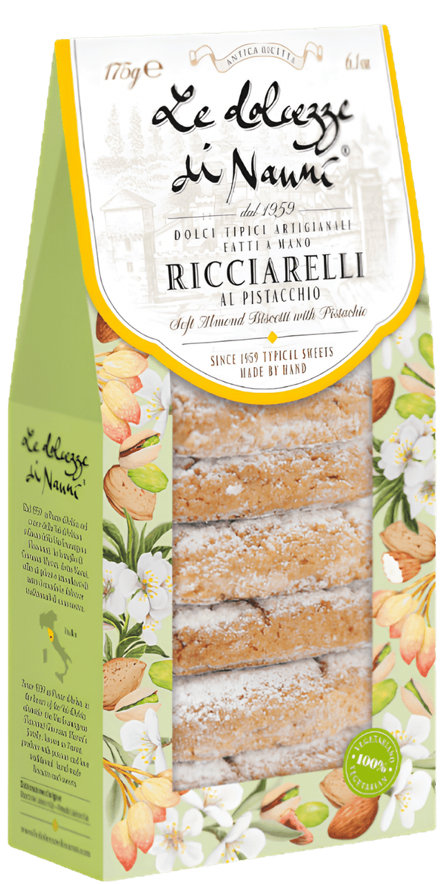 Ricciarelli al Pistacchio 175g - Le Dolcezze di Nanni - 175 g