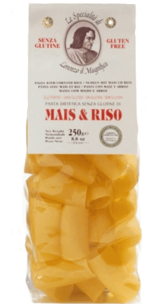Lorenzo il Magnifico Paccheri mit Mais und Reis - glutenfrei 250g - 250 g