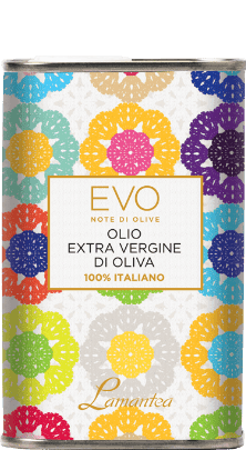 Olio Extra Vergine di Oliva Fruttato Medio Motiv Uncinetto Lamantea Kanister 500ml - 0,5 L