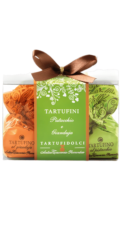 Tartufini Pistacchio e Gianduja 9stk - Antica Torroneria Piemontese - 63 g
