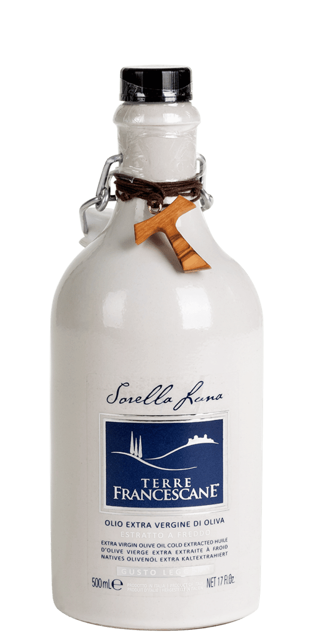 'Sorella Luna' Olio Extra Vergine di Oliva Keramikflasche - Terre Francescane - 0,5 L