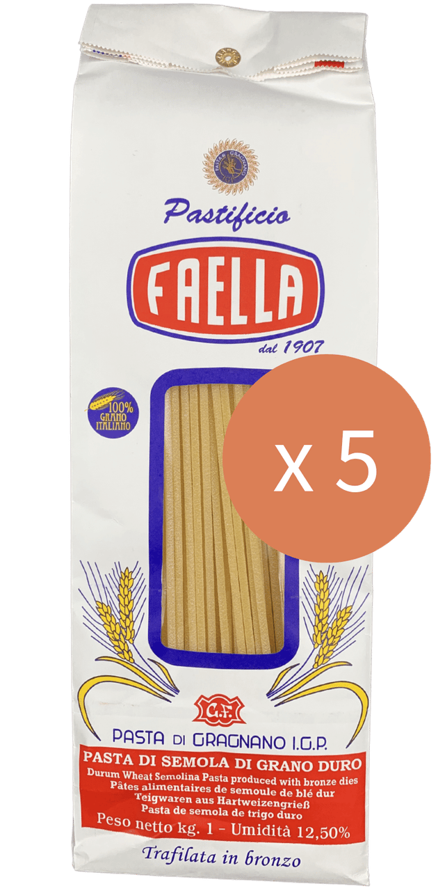Spaghettoni Sparpaket 5 x 1kg - Pastificio Faella Pasta di Gragnano IGP - 5 kg