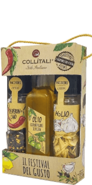 Il Festival del Gusto Trio Knoblauch- und Chilimühle mit nativem Olivenöl extra Collitali - 139 g Il Festival del Gusto Trio Knoblauch- und Chilimühle mit nativem Olivenöl extra Collitali - 139 g