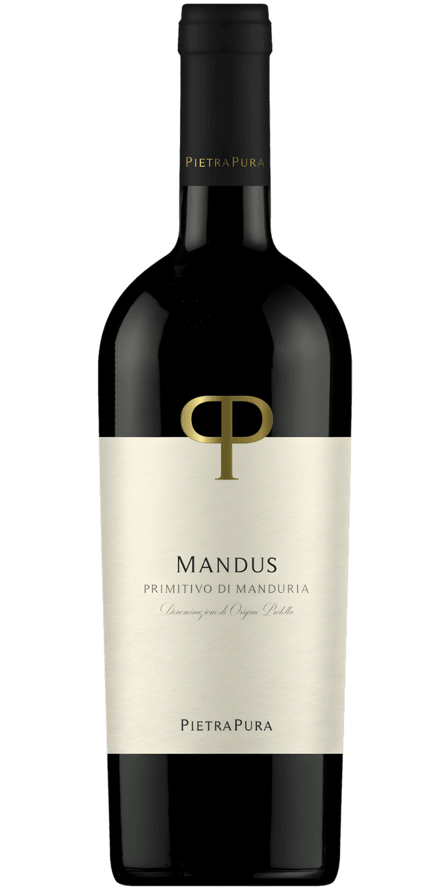 Mandus Primitivo di Manduria DOC - Pietra Pura - 0,75 L / 2024 Mandus Primitivo di Manduria DOC - Pietra Pura - 0,75 L / 2024