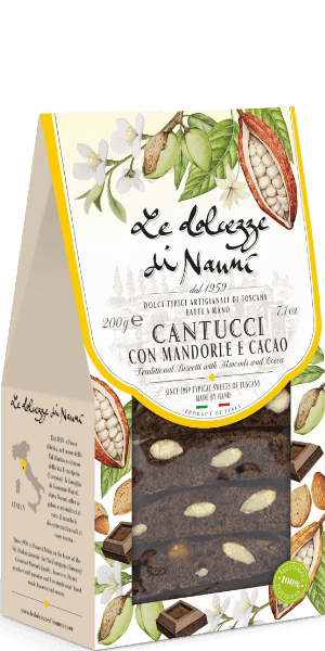Cantucci Lunghi Mandorle e Cacao 200g - Le Dolcezze di Nanni - 200 g Cantucci Lunghi Mandorle e Cacao 200g - Le Dolcezze di Nanni - 200 g