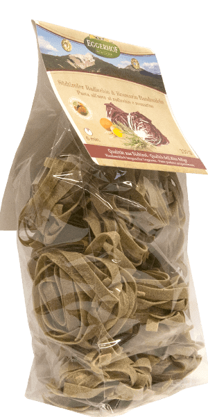 Eggerhof Südtiroler Radicchio & Rosmarin-Bandnudeln 310g - 310 g Eggerhof Südtiroler Radicchio & Rosmarin-Bandnudeln 310g - 310 g