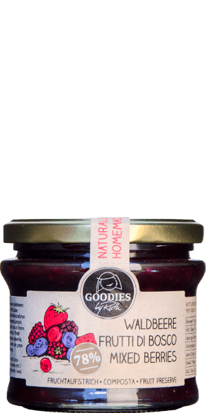 Südtiroler Fruchtaufstrich Waldbeere Goodies by Ruth Bäckerei Moser - 225 g Südtiroler Fruchtaufstrich Waldbeere Goodies by Ruth Bäckerei Moser - 225 g