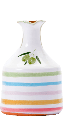 Olio Extra Vergine di Oliva Fruttato Medio Orcio Tonkrug kantig bunt Lamantea 250ml - 0,25 L Olio Extra Vergine di Oliva Fruttato Medio Orcio Tonkrug kantig bunt Lamantea 250ml - 0,25 L
