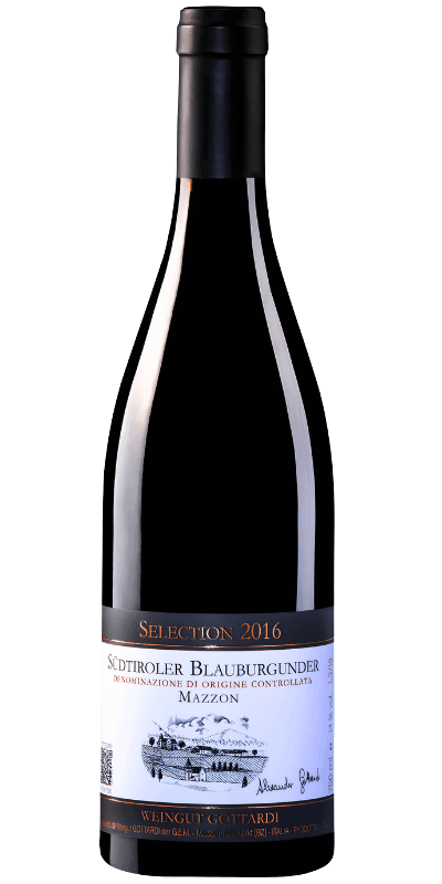 Pinot Nero DOC Mazzon Selection Alexander Gottardi - 0,75 L / 2016 Pinot Nero DOC Mazzon Selection Alexander Gottardi - 0,75 L / 2016