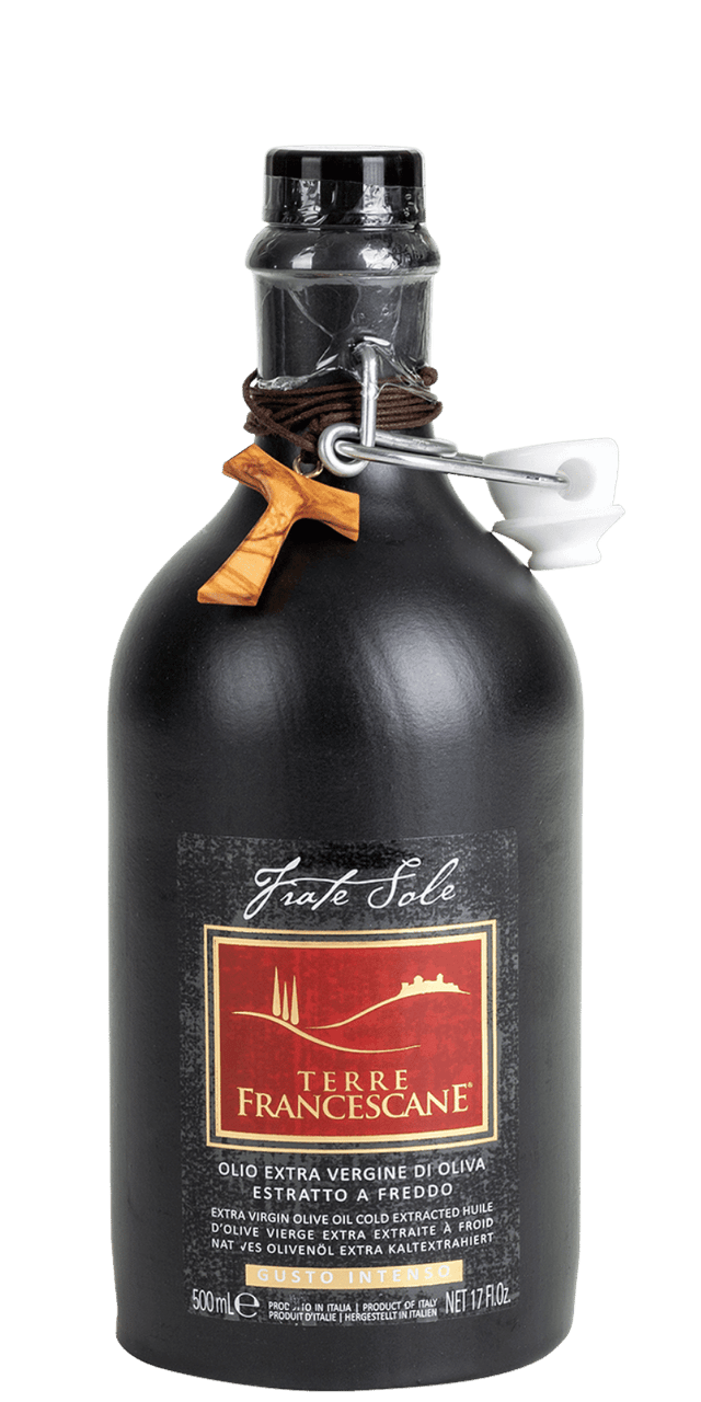 'Fratello Sole' Olio Extra Vergine di Oliva Keramikflasche - Terre Francescane - 0,5 L 'Fratello Sole' Olio Extra Vergine di Oliva Keramikflasche - Terre Francescane - 0,5 L