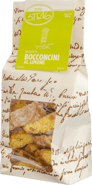 Forno Steno Cantucci Bocconcini al Limone Made in Toscana 500g