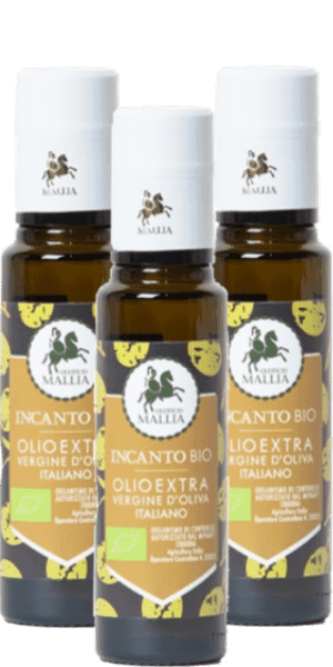 Oleificio Mallia Olio Extra Vergine di Oliva Incanto 3x 100ml