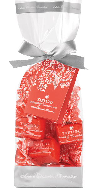Tartufo Dolce Mirtilli & Cioccolato Rosa Antica Torroneria Piemontese 200g