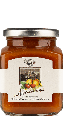 Albacanina Albicoccha e Rosa Canina Composta di Frutta Alpe Pragas 335g
