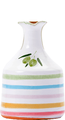 Olio Extra Vergine di Oliva Fruttato Medio Orcio Tonkrug kantig bunt Lamantea 250ml