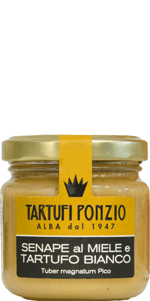 Tartufi Ponzio Senf mit Honig und weißem Trüffel