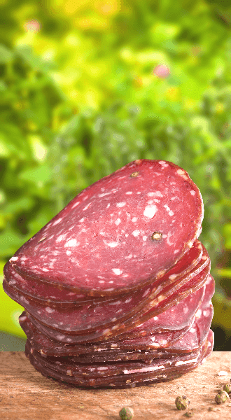 Südtiroler Kräutersalami - Metzgerei Rinner - 1 Stück ca. 200g - vak.
