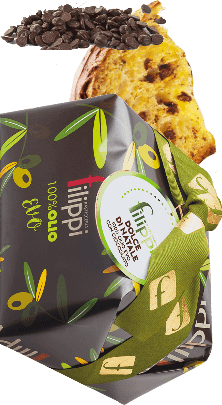 Panettone Dolce di Natale 100% Olio EVO con Cioccolato Filippi 1kg