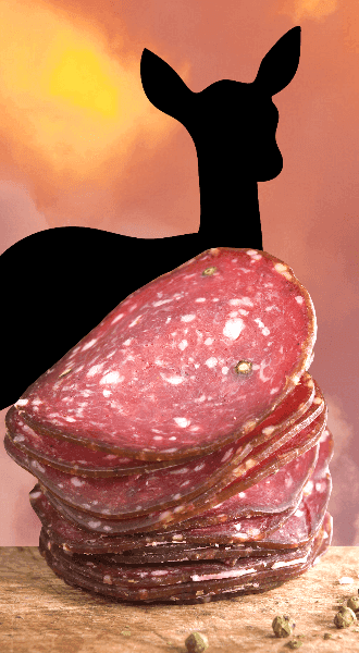 Südtiroler Rehsalami - Metzgerei Rinner - 1 Stück ca. 200g - vak.