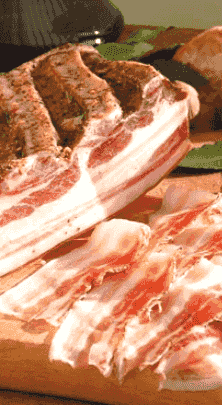 Pancetta affumicata Speck Der Blaue Schurz circa 400g sotto vuoto