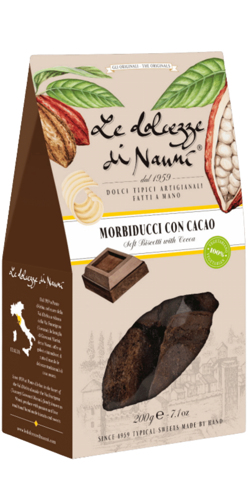Morbiducci con Cacao 200g - Le Dolcezze di Nanni