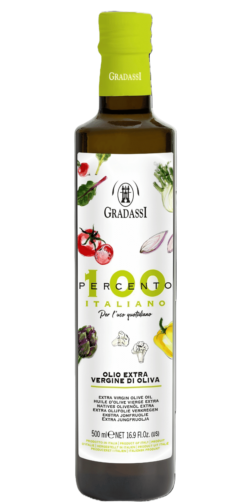 100 Percento Italiano Olio Extra Vergine di Oliva 0,75l - Gradassi
