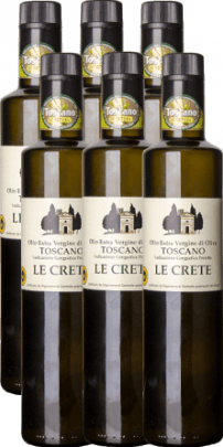 Olio Extra Vergine Toscano IGP Le Crete 6x 500ml