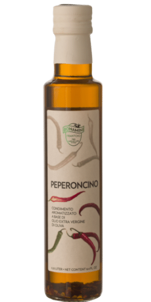 Condimento aromatizzato c/peperoncino a base di olio extra vergine Frantoio Bonamini
