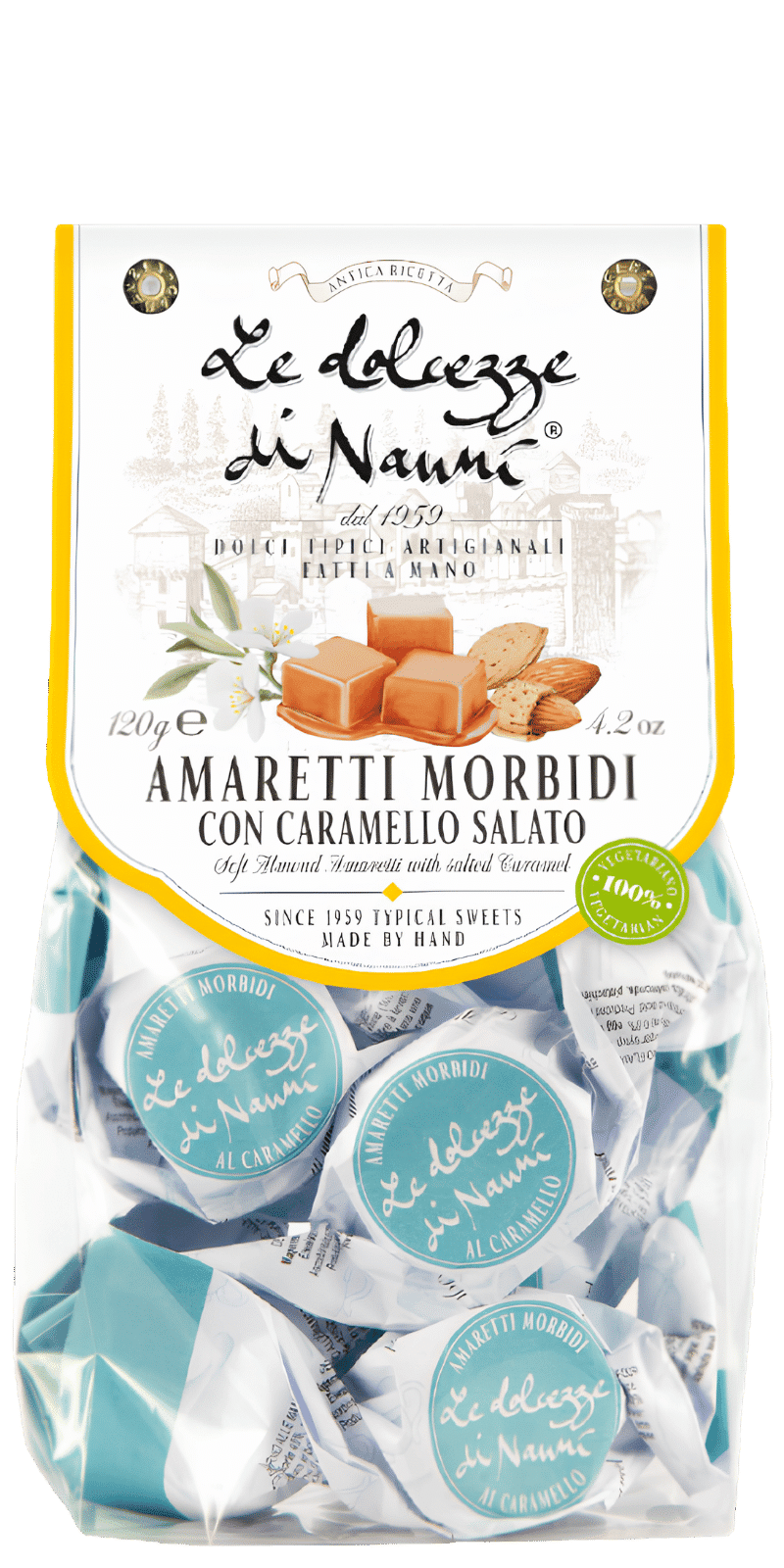 Amaretti Morbidi al Caramello Salato 120g - Le Dolcezze dei Nanni