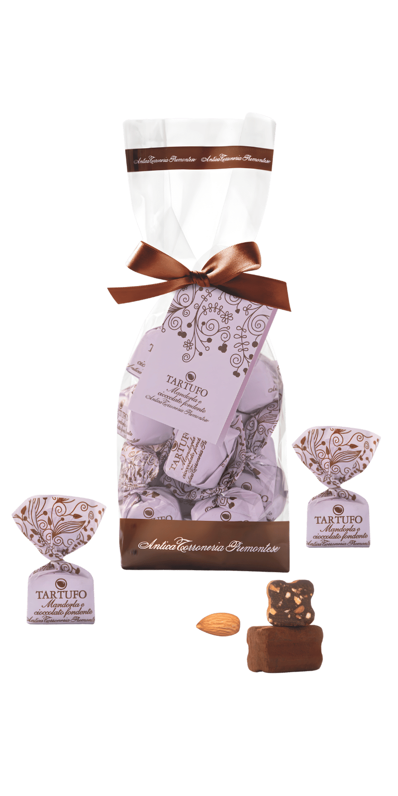 Tartufi mandorle ciocc. fondente 200g - Antica Torroneria Piemontese