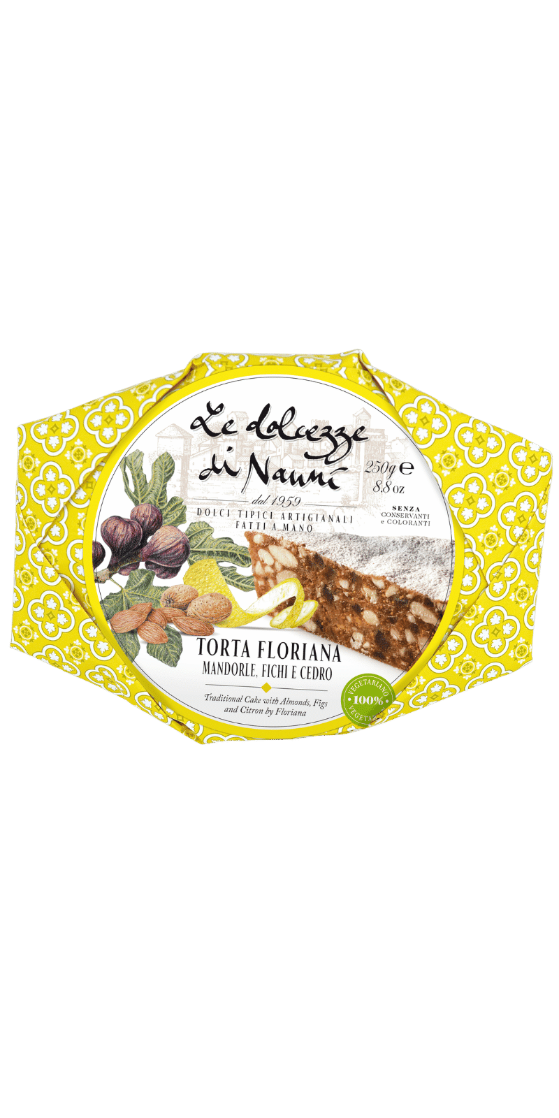 Torta Floriana Fichi e Noci 250g - Le Dolcezze di Nanni