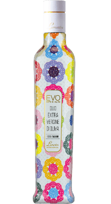 Olio Extra Vergine di Oliva Fruttato Medio motivo Uncinetto Lamantea 500ml