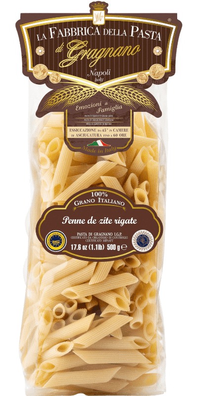La Fabbrica della Pasta Pasta di Gragnano IGP è Penne 'de zite' Rigate 500g