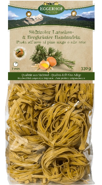 Eggerhof Südtiroler Latschen & Bergkräuter Bandnudeln 310g
