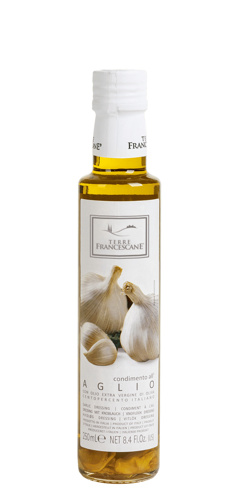Knoblauch-Würzöl auf Basis von Olivenöl Extra Vergine - Terre Francescane