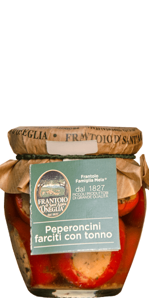 Frantoio Sant'Agata D'Oneglia Peperoncini Farciti con Tonno - Chilischoten mit Thunfisch 180g