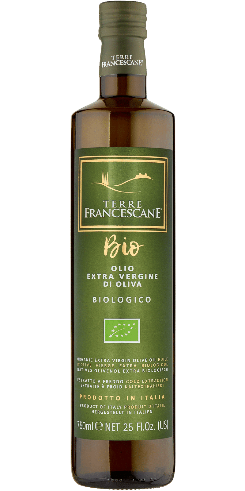 Olio Extra Vergine di Oliva BIO 750ml - Terre Francescane