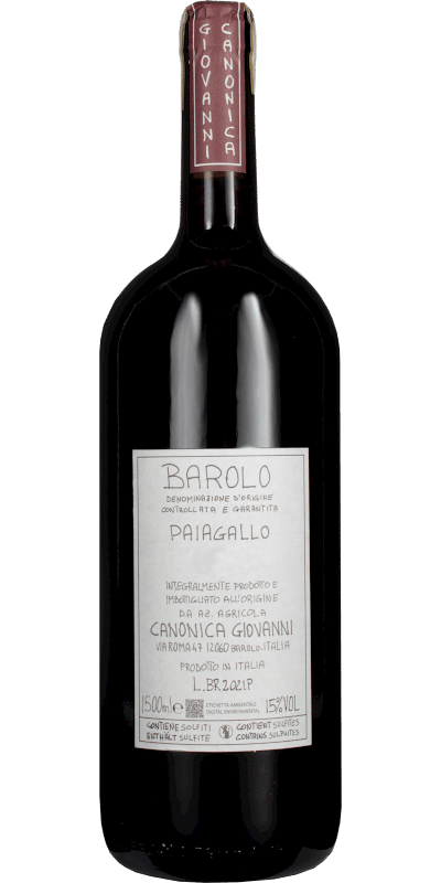 Barolo DOCG Paiagallo Canonica Giovanni Magnum
