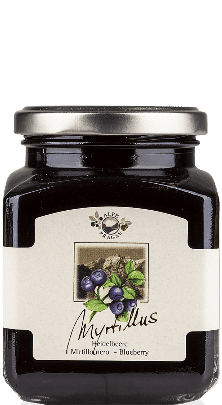 Myrtillus Mirtillo nero Composta di Frutta Alpe Pragas 335g