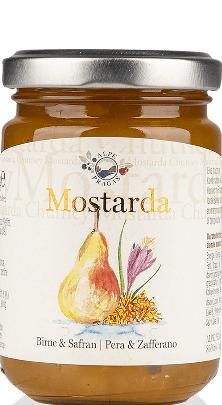 Pera e Zafferano Mostarda Alpe Pragas 160g