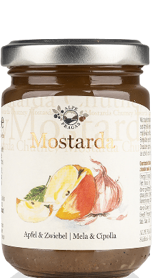 Apfel und Zwiebel Mostarda Alpe Pragas 160g