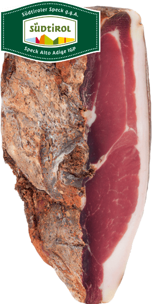 Salumeria Meranese Original Südtiroler Markenspeck Halbe Hamme etwa 1950g